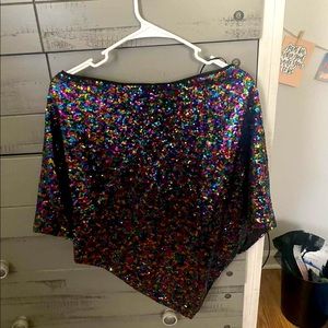 one shoulder boutique top! super cute for new years or any special events:)